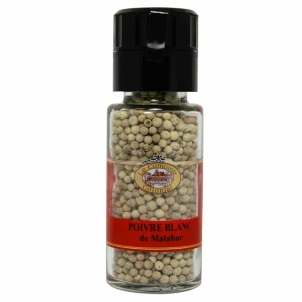 Livraison internationale Poivre Blanc De Malabar 60 G Le Comptoir Colonial 1