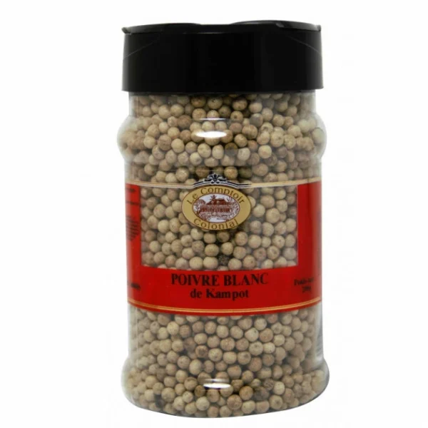 vente chaude Poivre Blanc Kampot IGP 200 G Le Comptoir Colonial 1