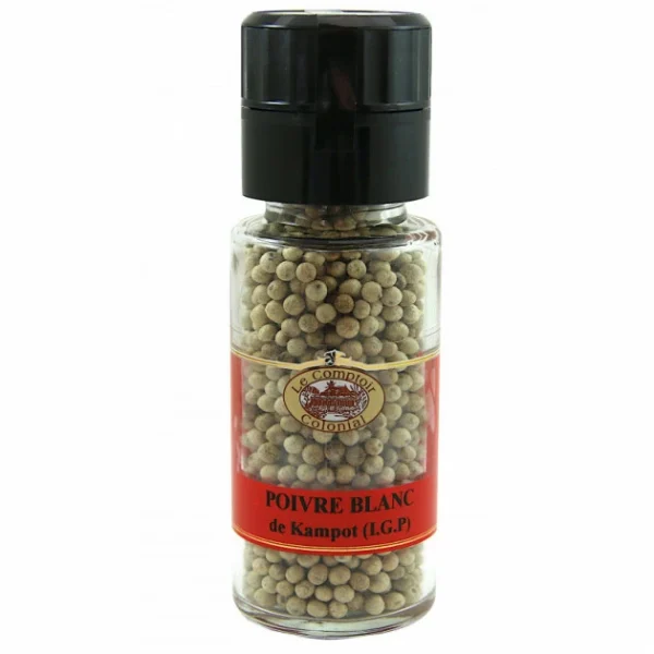 Poivre Blanc Kampot IGP 60 G Le Comptoir Colonial boutique pas cher 1