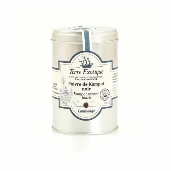 Poivre Noir De Kampot 180 G Terre Exotique magasin paris 1