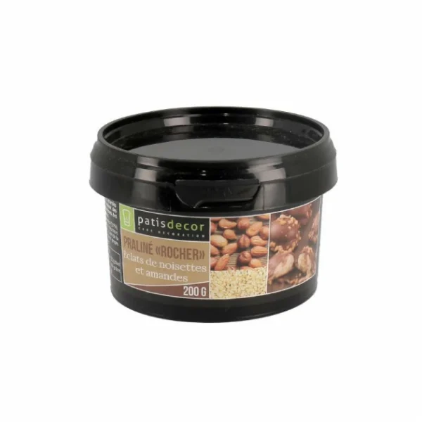 achetez pas cher PATISDECOR Praliné Rocher Eclats De Noisettes 200g Patisdécor 1