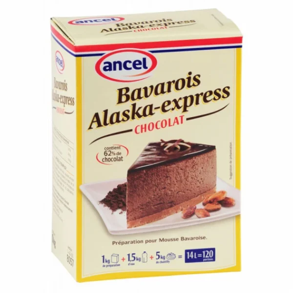 ANCEL Préparation Bavarois Alaska-Express Chocolat 1 Kg achat pas cher 1