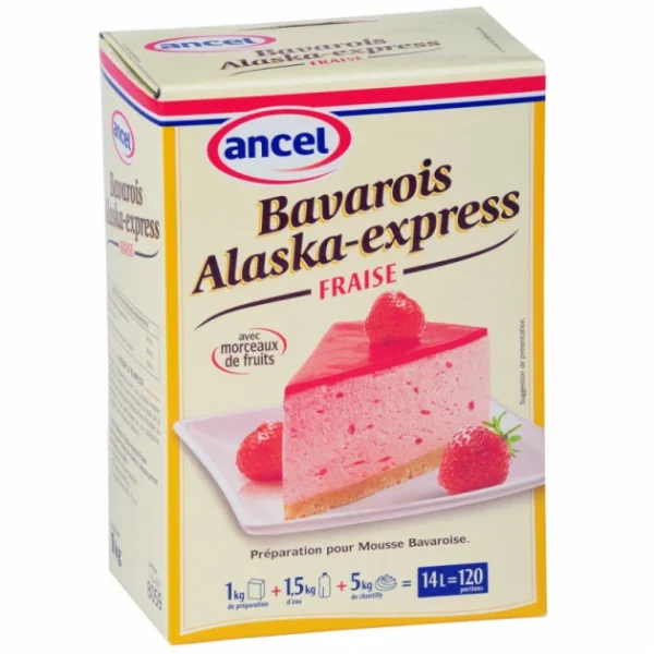 ANCEL Préparation Bavarois Alaska-Express Fraise 1 Kg soldes en ligne 1