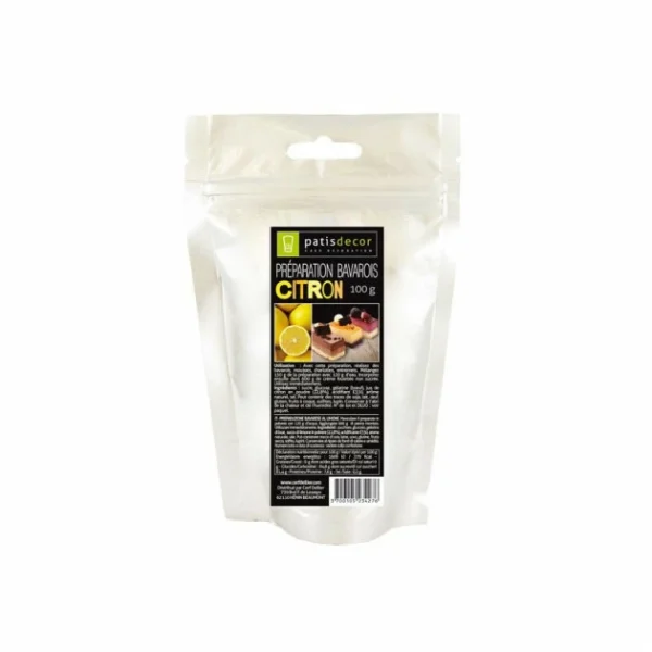 vente pas cher en ligne PATISDECOR Préparation Bavarois Gel Citron 100 G Patisdécor 1