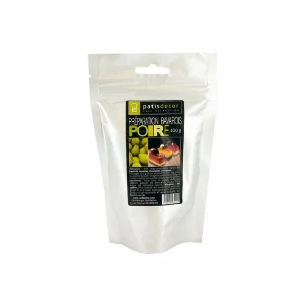 bas prix PATISDECOR Préparation Bavarois Gel Poire 100 G Patisdécor 1