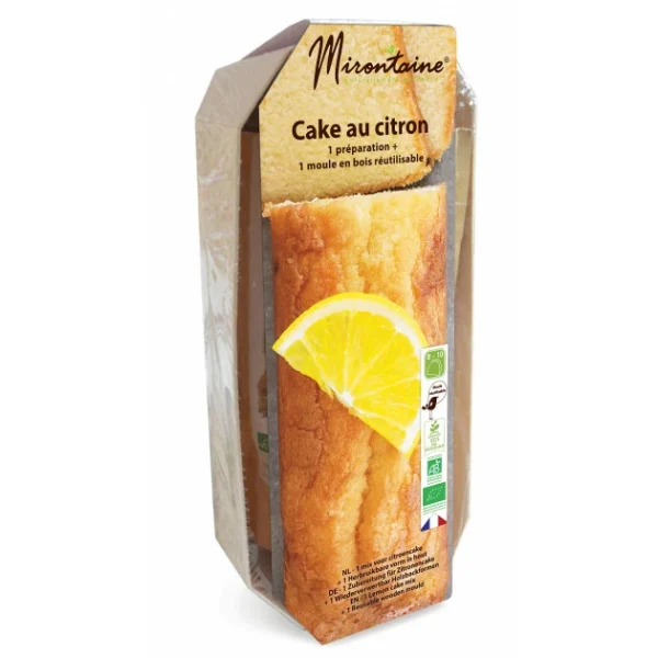 vente chaude Préparation Bio Cake Au Citron + Moule En Bois Mirontaine 1