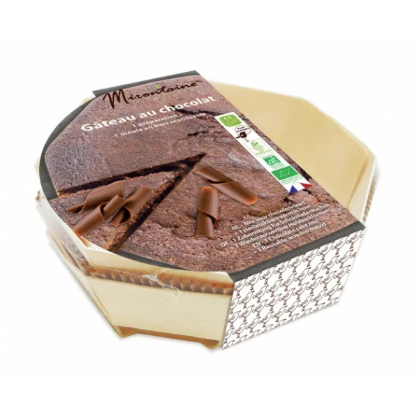 Acheter Préparation Bio Gâteau Au Chocolat + Moule En Bois Mirontaine 4