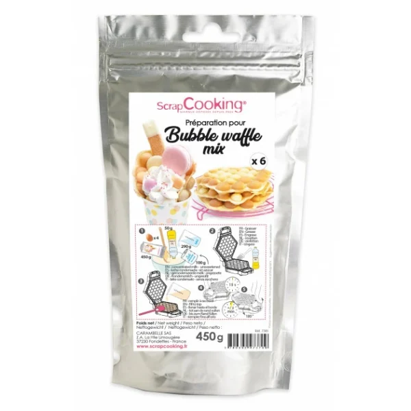 Préparation Bubble Waffles 450g Scrapcooking Meilleur Service 1