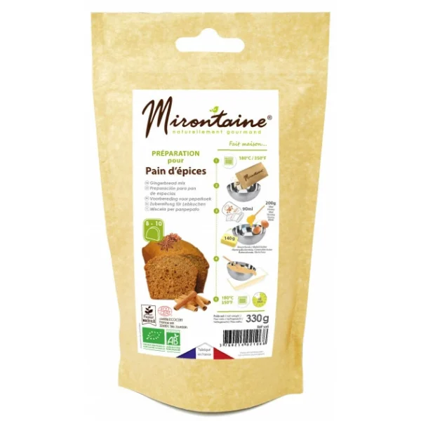 Préparation Pain D’Épice Bio 330 G Mirontaine mode tendance 1