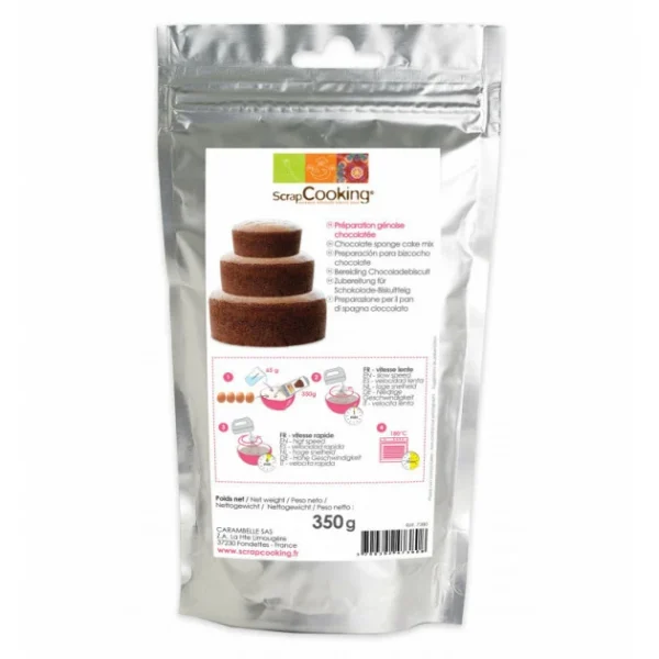 à prix promos Préparation Pour Génoise Chocolat 350g Scrapcooking 1