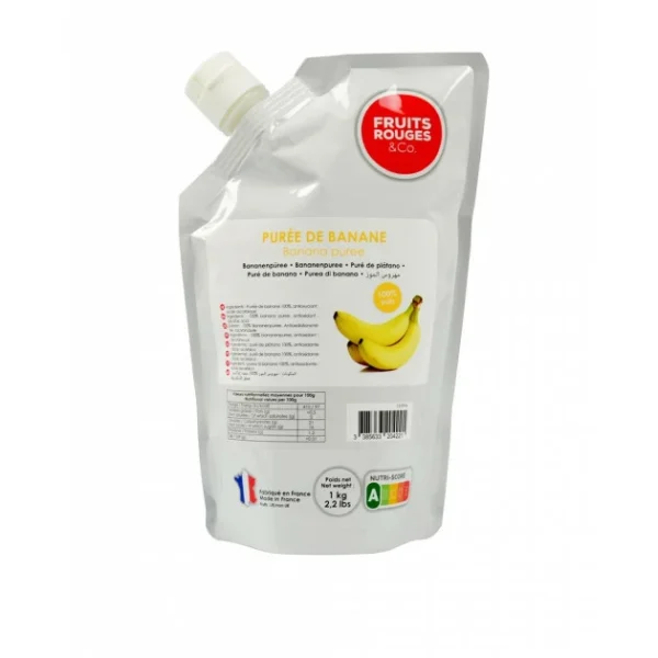 meilleur service Purée De Banane 1kg Fruits Rouges & Co 1