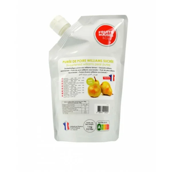 Officielle Purée De Poire Williams 1kg Fruits Rouges & Co 1