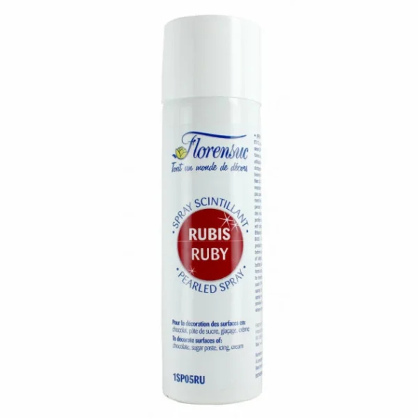 excellent qulity Spray Alimentaire Scintillant Rubis 250 Ml Florensuc 1