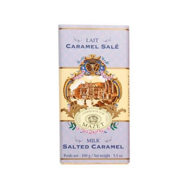 Tablette Chocolat Lait Caramel Salé Mazet 100 G boutique paris 1