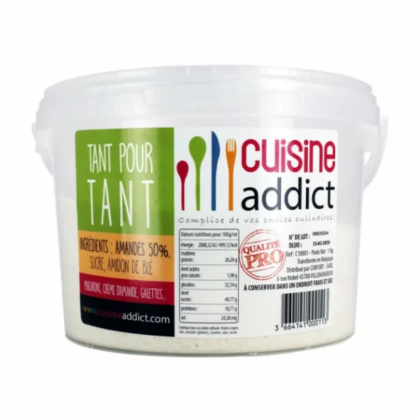 Nouvelle Collection Tant Pour Tant Sucre Glace/Poudre Amande 1kg Cuisineaddict 1